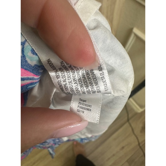 Lilly Pulitzer Target 20th Anniversary Sleeveless Dress Shells Pink Blue size 2 - Picture 6 of 9